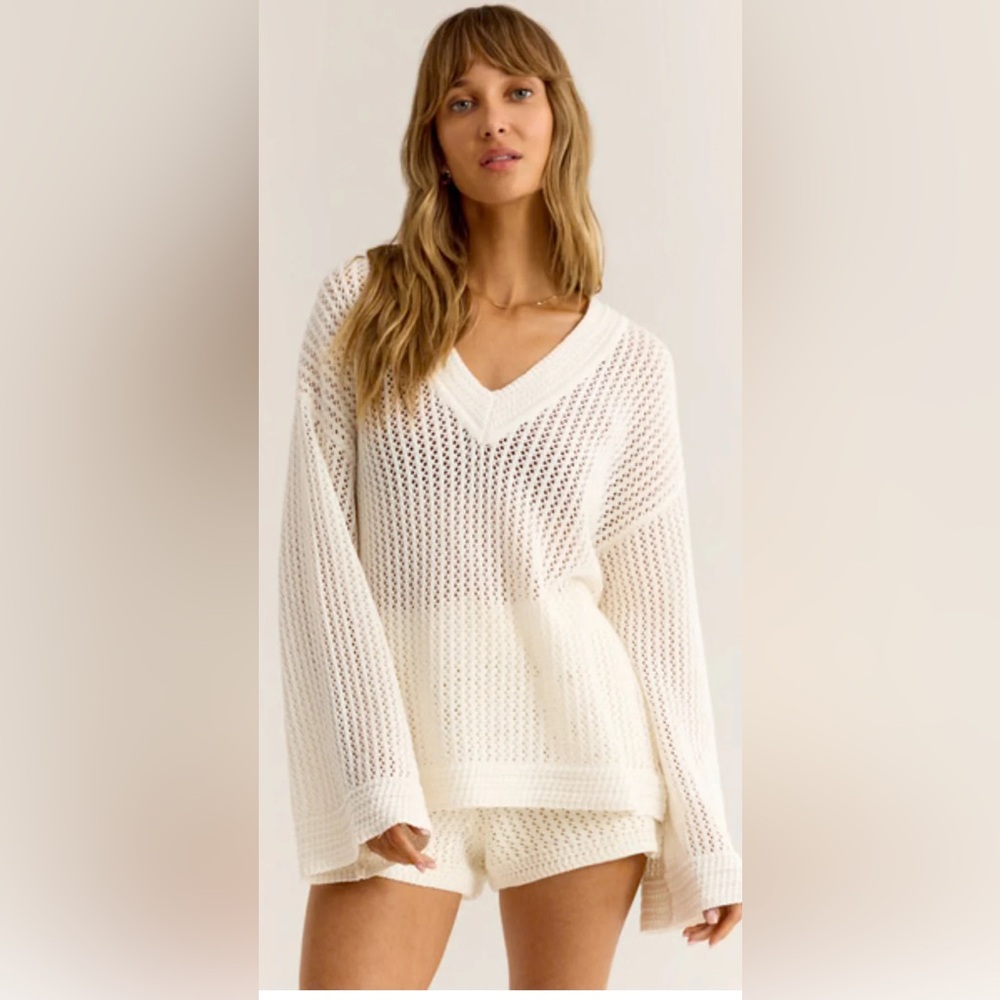 NWT Z Supply Kiani Crochet Sweater